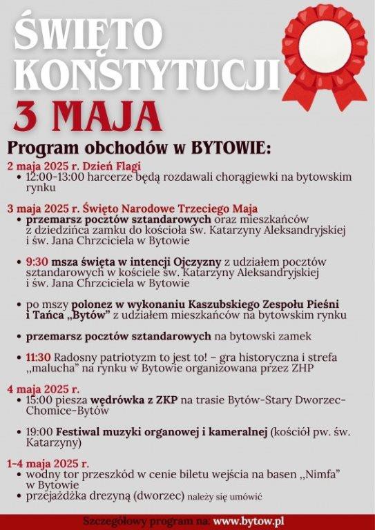 Zatańczą poloneza na rynku i zagrają w gry historyczne. Tak Byt&oacute;w uczci 234. rocznicę uchwalenia Konstytucji 3 Maja