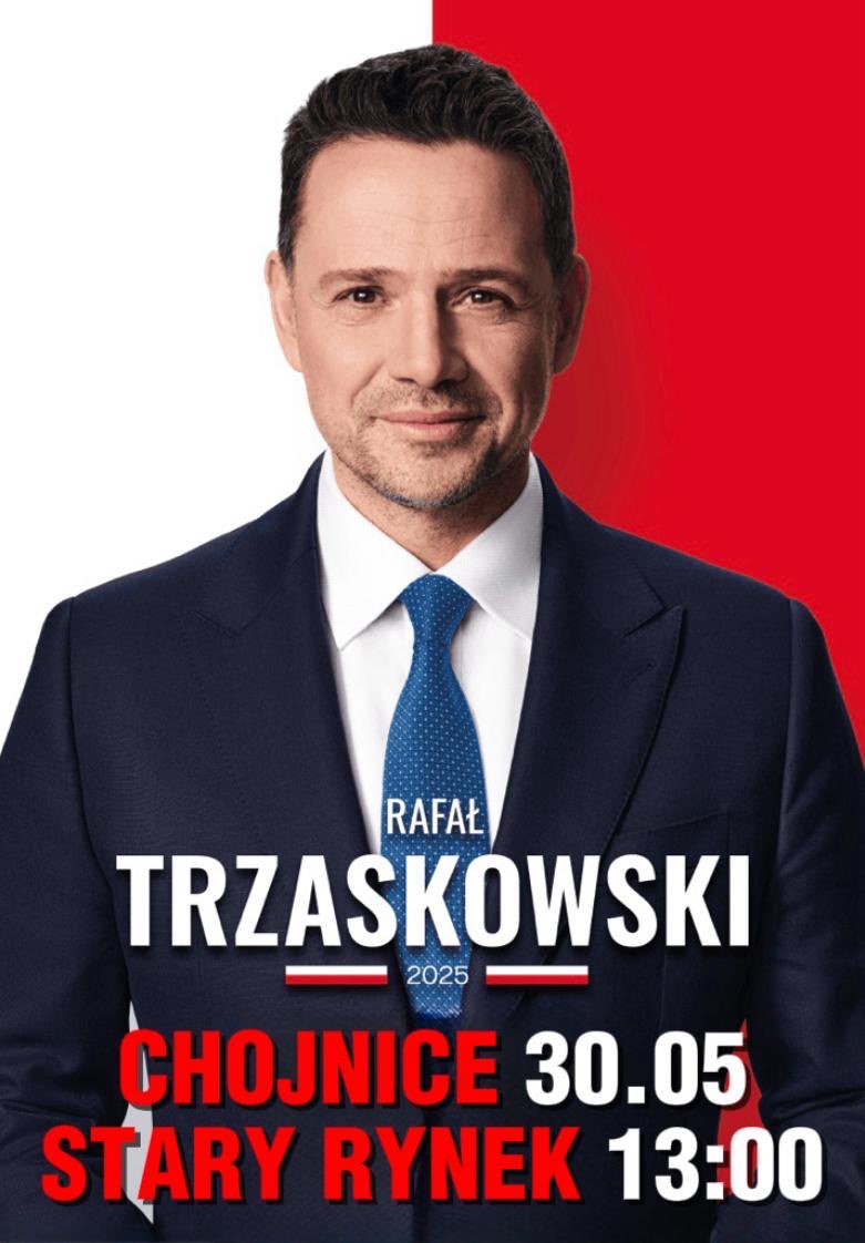 To już ostatnie godziny kampanii prezydenckiej. Rafał Trzaskowski będzie dziś w Chojnicach