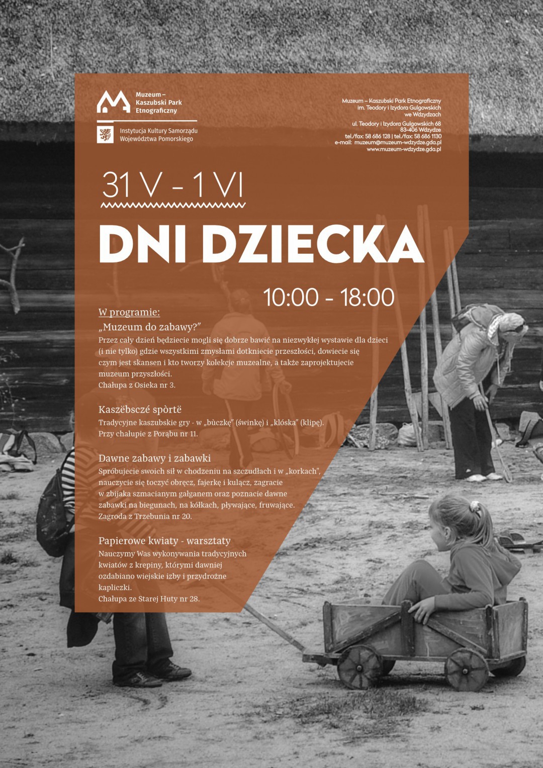 Ciekawie zapowiada się Dzień Dziecka w muzeum we Wdzydzach k. Kościerzyny