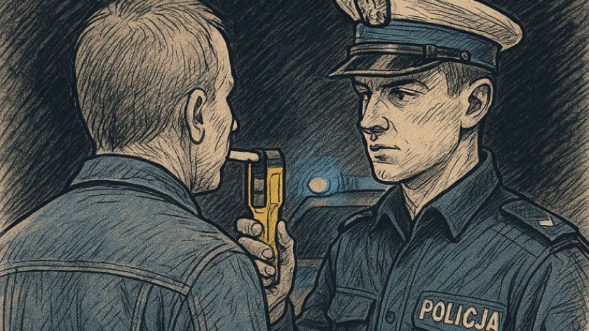 Pijany kierowca ujęty przez świadka. Wcześniej spowodował kolizję w Swornegaciach
