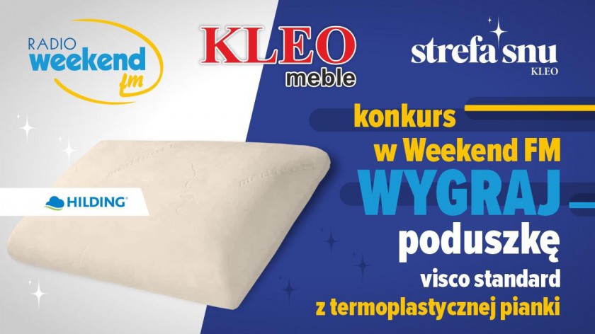 Wygodna pobudka z Weekend FM! Wygraj poduszkę Visco Standard od Salonu Meblowego KLEO w Chojnicach