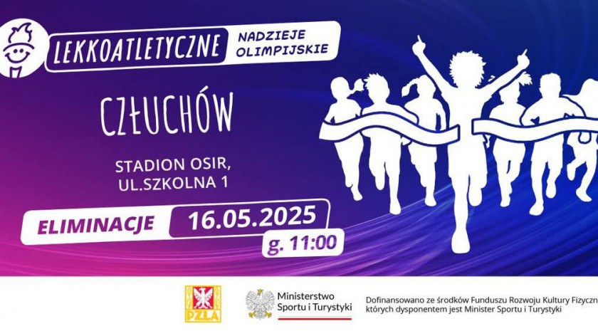 Spodziewanych jest nawet 500 uczestników. Człuchów gospodarzem mityngu Lekkoatletyczne Nadzieje Olimpijskie