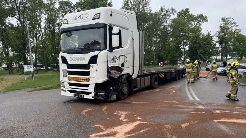 Chojnicka policja ma ustalenie odnośnie dzisiejszej 30.05. kolizji w Nieżychowicach AKTUALIZACJA