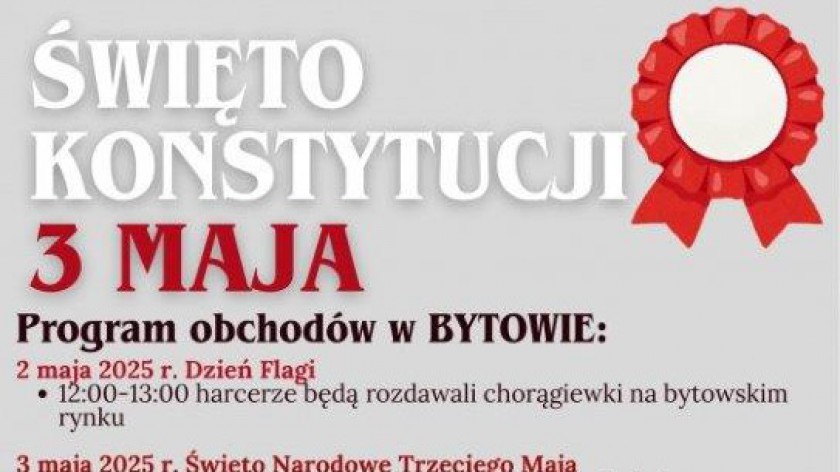 Zatańczą poloneza na rynku i zagrają w gry historyczne. Tak Bytów uczci 234. rocznicę uchwalenia Konstytucji 3 Maja