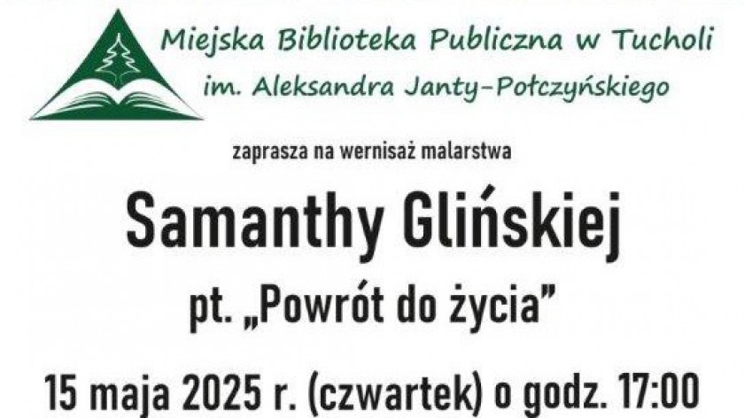 Malarski wernisaż w Tucholi. Zaprasza Miejska Biblioteka Publiczna