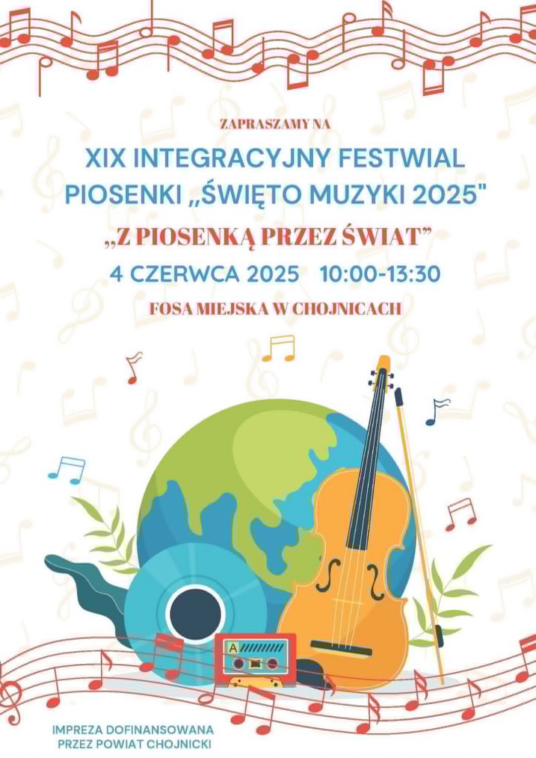 W chojnickiej fosie odbywa się dziś (4.06.) Integracyjny Festiwal Piosenki "Święto Muzyki 2025" (FOTO)