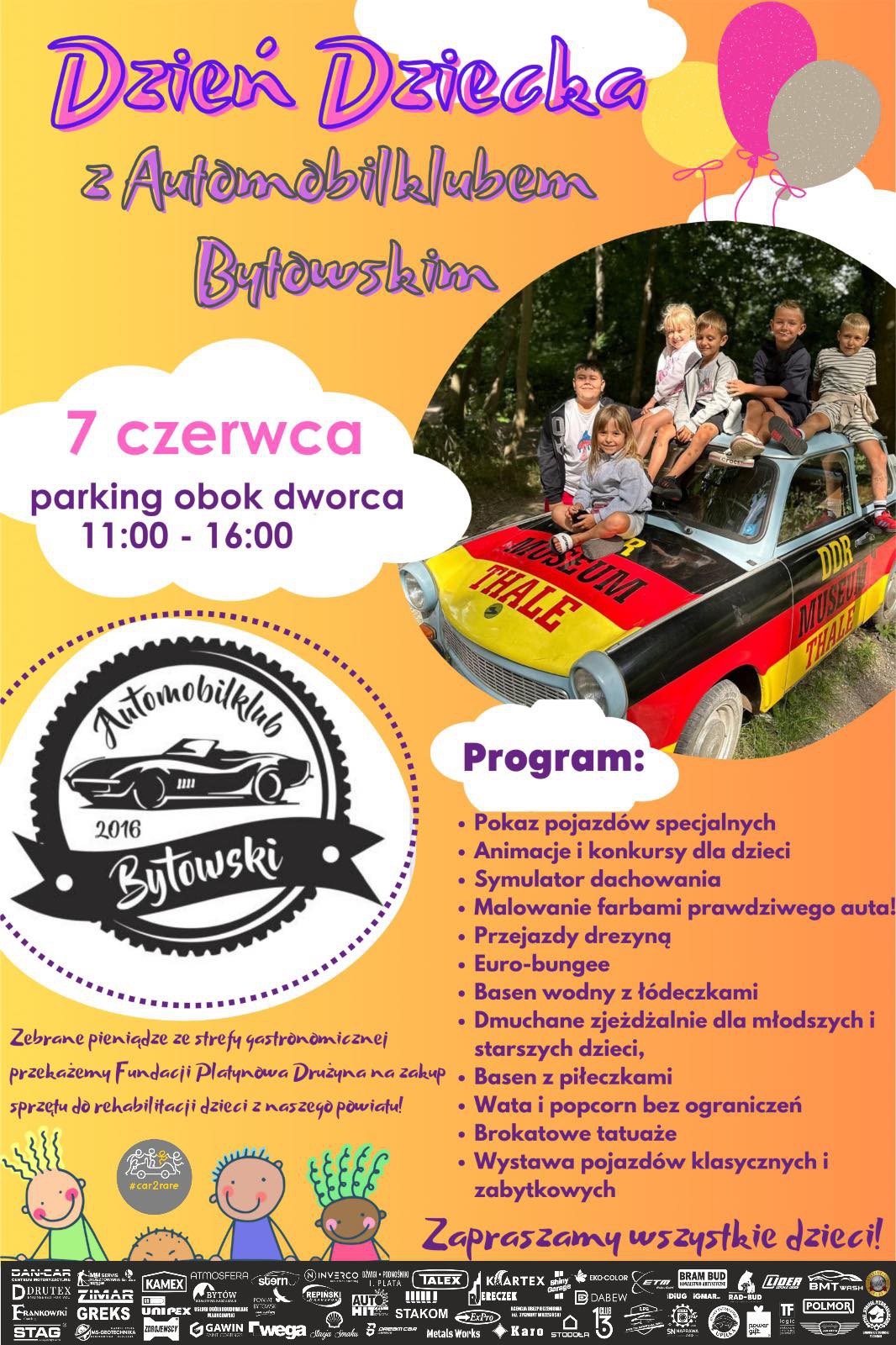 W sobotę 7 czerwca w Bytowie odbędzie się Piknik Rodzinny z Automobilklubem Bytowskim