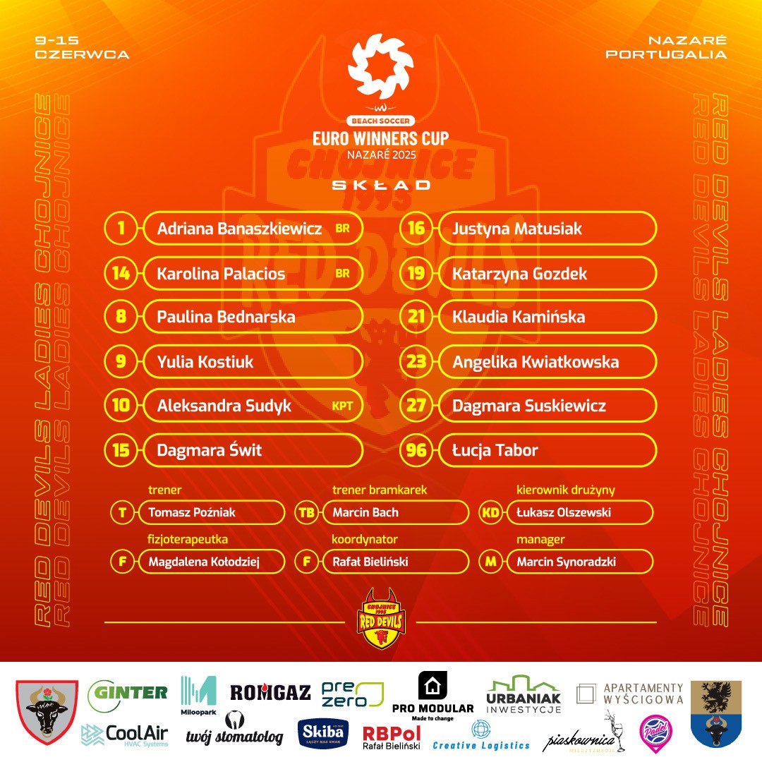 Przebudowana drużyna Red Devils Ladies Chojnice rozpoczyna rywalizację w "Lidze Mistrzyń"