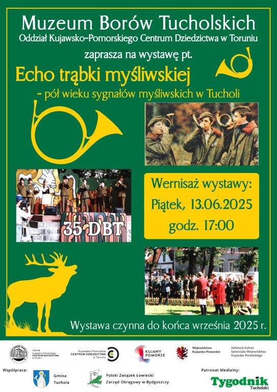 Wernisaż w Muzeum Bor&oacute;w Tucholskich. Na wystawie eksponaty związane z sygnałami myśliwskimi