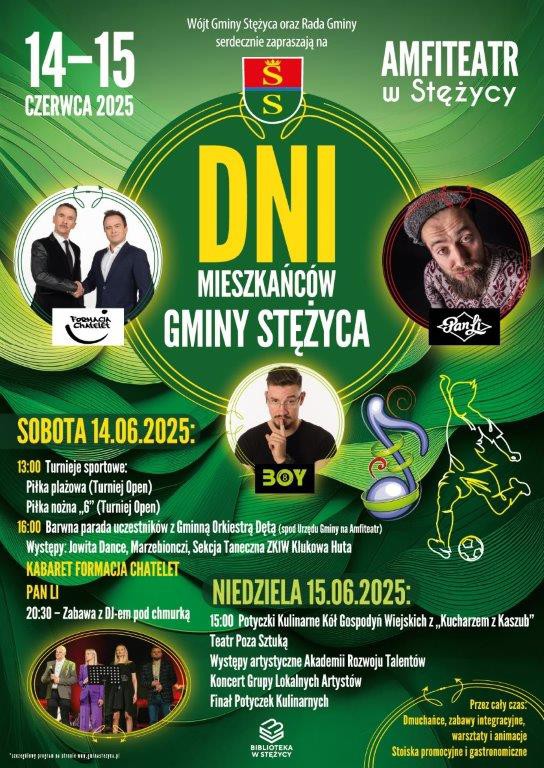 W ten weekend (14-15.06.) odbędą się Dni Mieszkańc&oacute;w Gminy Stężyca