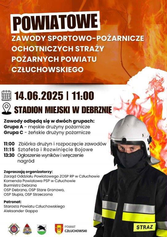 W sobotę (14.06), w Debrznie Powiatowe Zawody Sportowo-Pożarnicze dla OSP