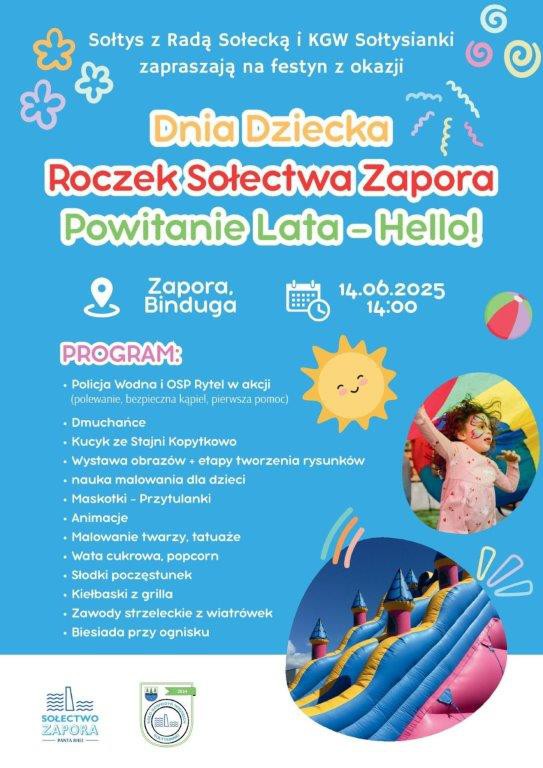 W sobotę (14.06) festyn na powitanie lata oraz pierwsza rocznica powstania sołectwa Zapora, w gminie Czersk