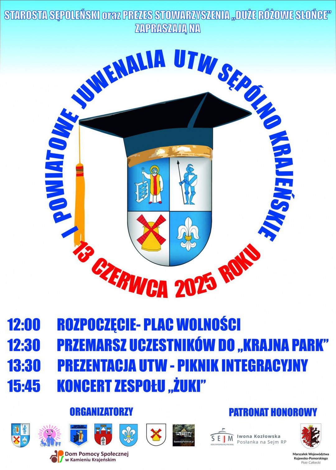 W piątek (13.06.) w Sęp&oacute;lnie Krajeńskim odbędą się Juwenalia Uniwersytet&oacute;w Trzeciego Wieku. Mogą one oznaczać chwilowe utrudnienia w ruchu na DK 25.