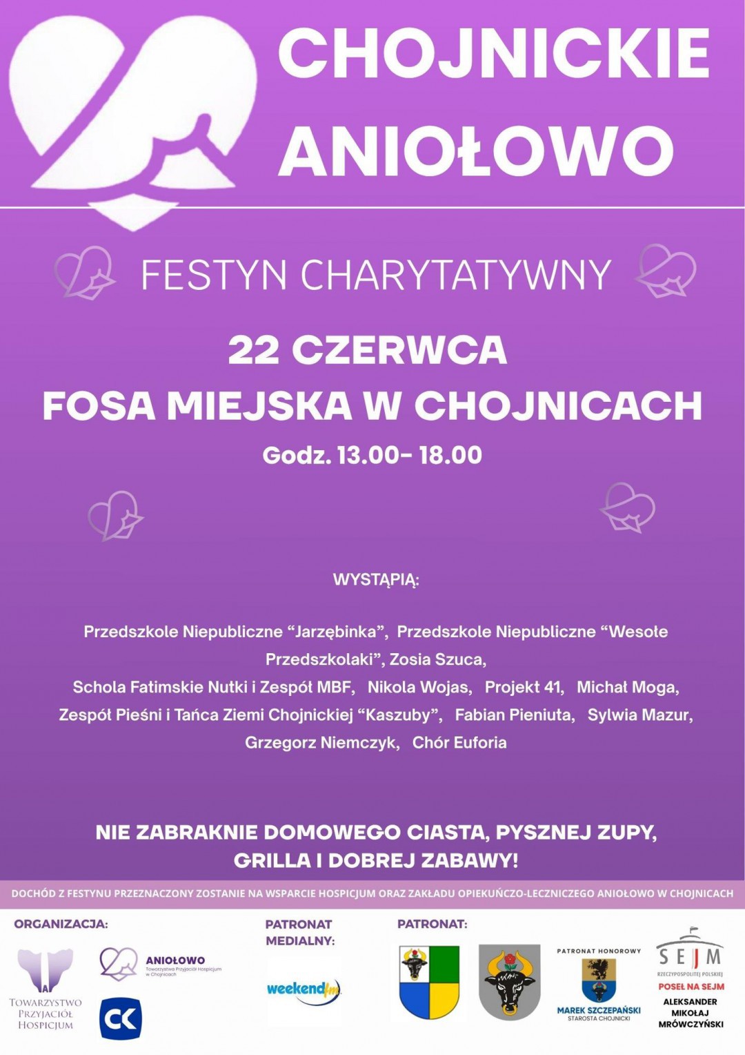 W niedzielę (22.06) w Fosie Miejskiej 16. edycja festynu charytatywnego Chojnickie Aniołowo