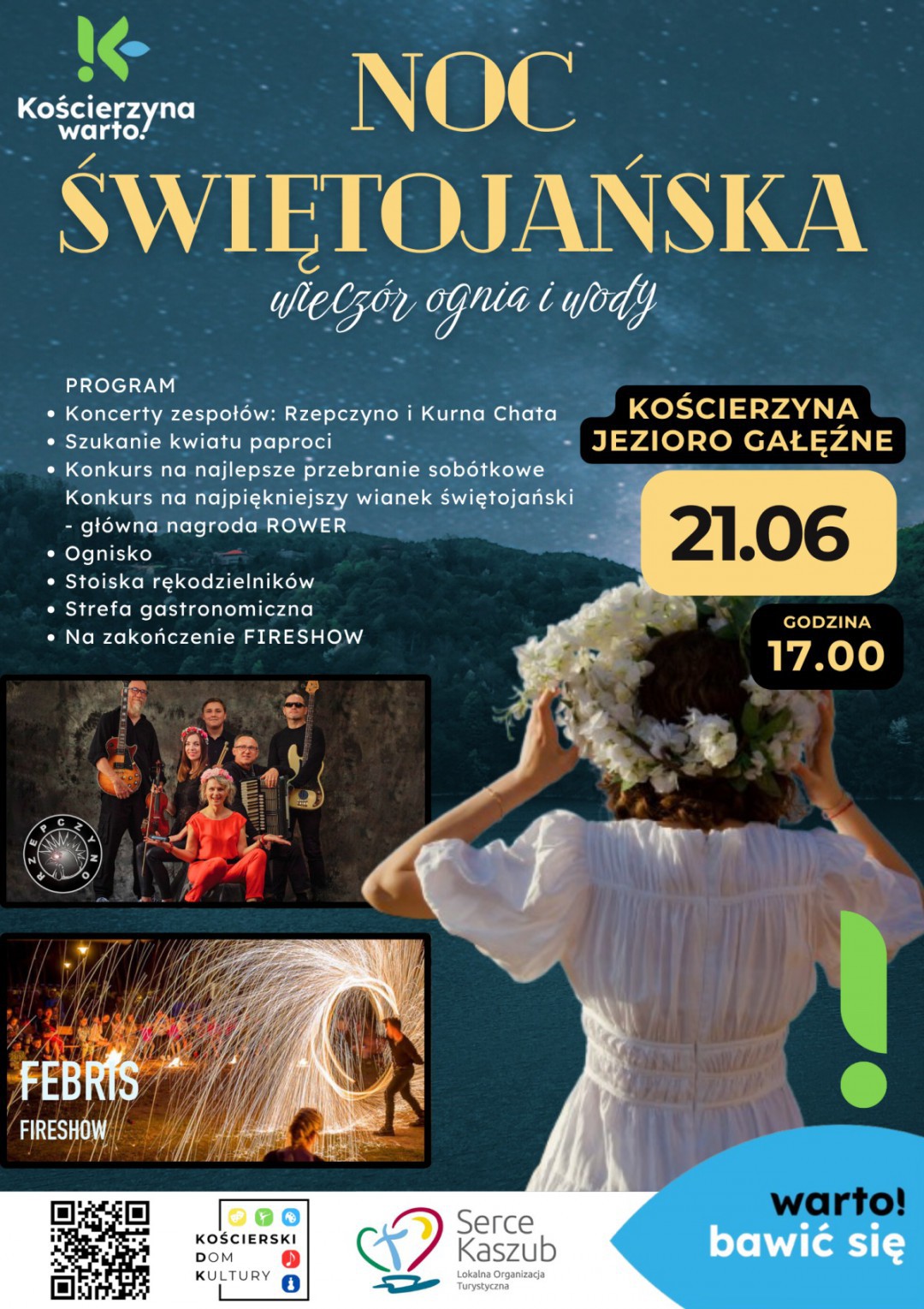 Po latach przerwy nad Jezioro Gałęźne w Kościerzynie zn&oacute;w wracają obchody Nocy Świętojańskiej