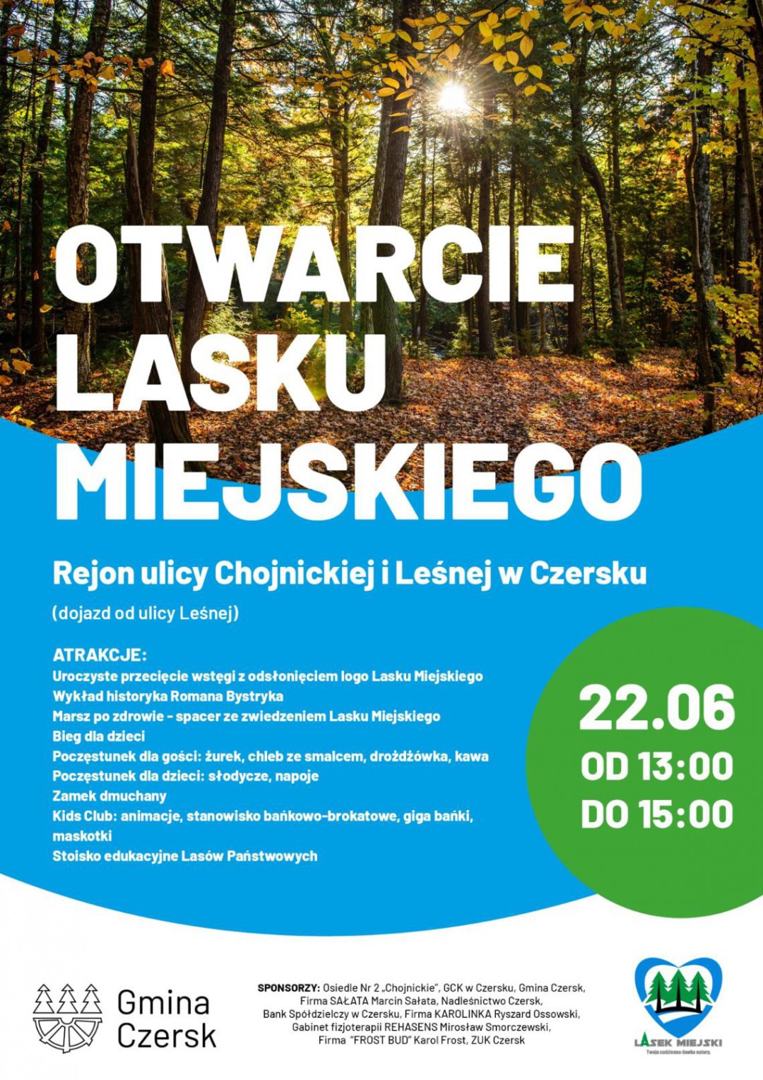 W niedzielę otwarcie po rewitalizacji Lasku Miejskiego w Czersku. To teren rekreacji na obrzeżach miasta