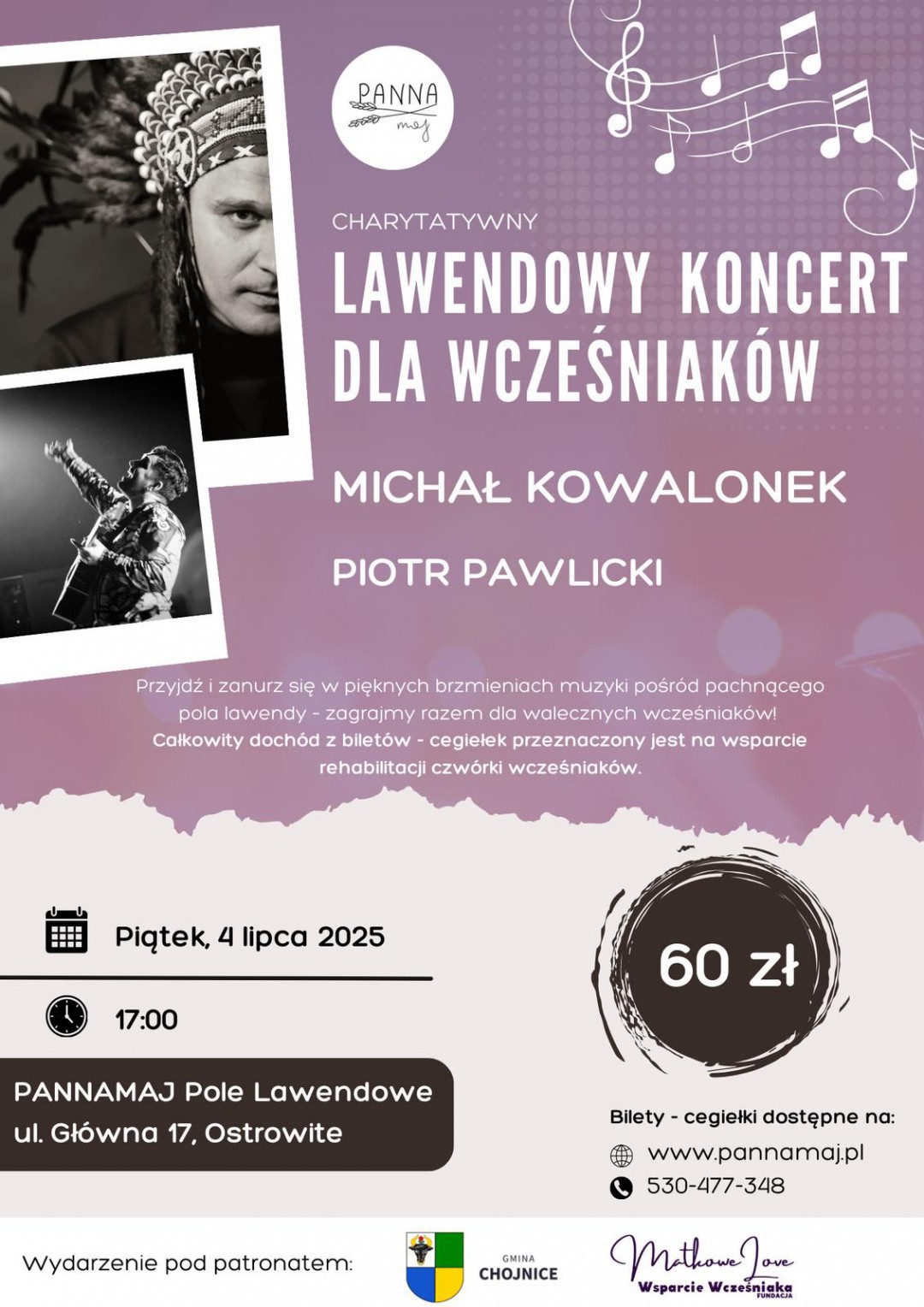 Charytatywny koncert wśr&oacute;d lawendy. Rodzina z Ostrowitego zaprasza na wydarzenie w całości dedykowane wcześniakom