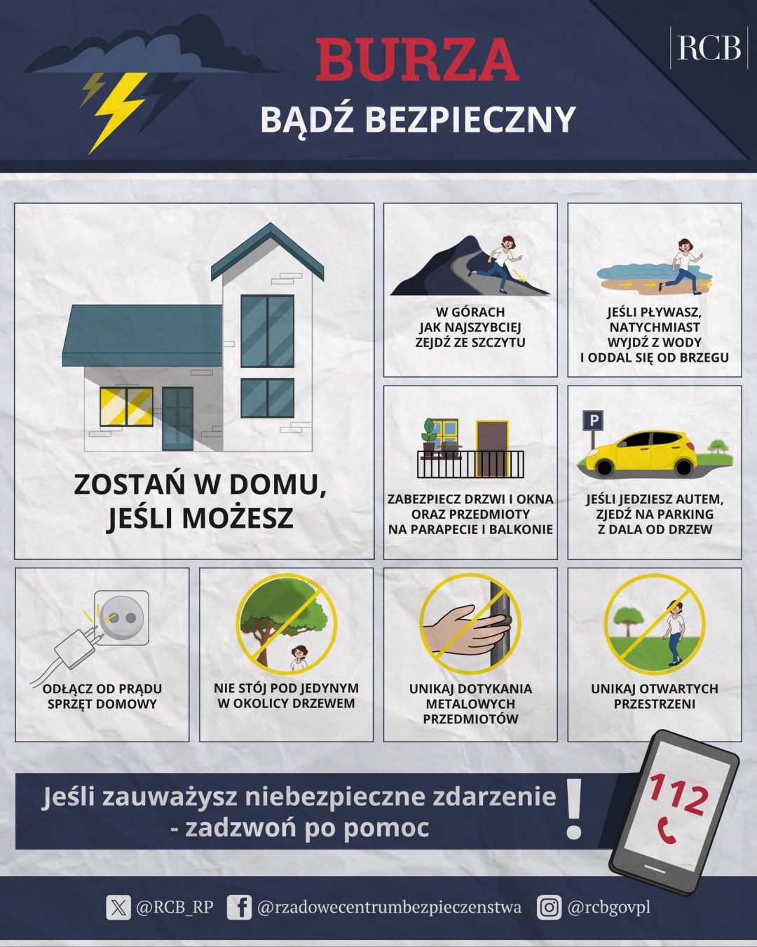 IMGW ostrzega przed burzami. Ostrzeżenia drugiego stopnia dla wszystkich powiat&oacute;w (AKTUALIZACJA)