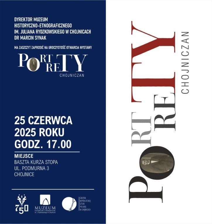 W chojnickiej baszcie Kurza Stopa odbędzie się otwarcie wystawy "Portrety Chojniczan"