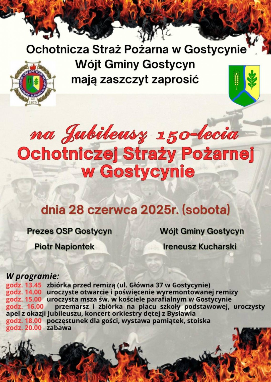 150-lecie OSP Gostycyn. Obchody w sobotę 28 czerwca po południu