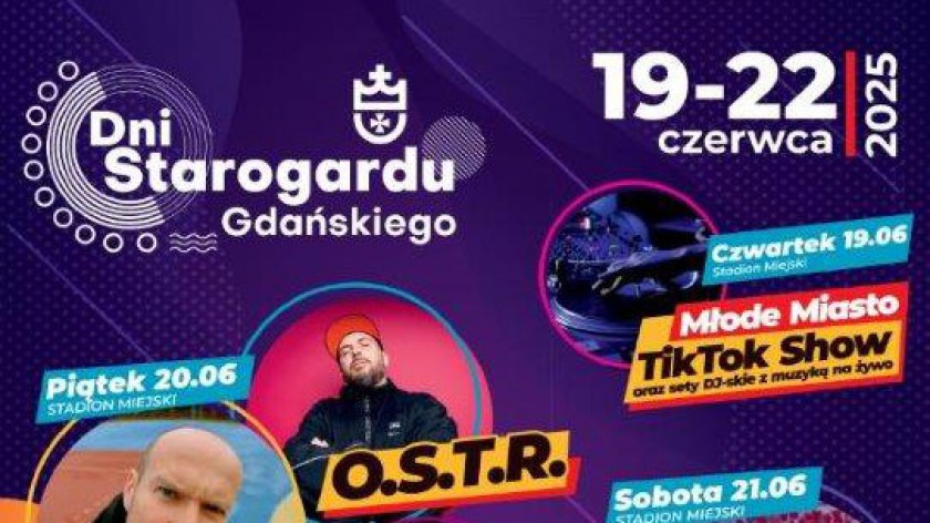 Dzisiaj 19.06 rozpoczynają się Dni Starogardu Gdańskiego. Święto miasta potrwa aż cztery dni