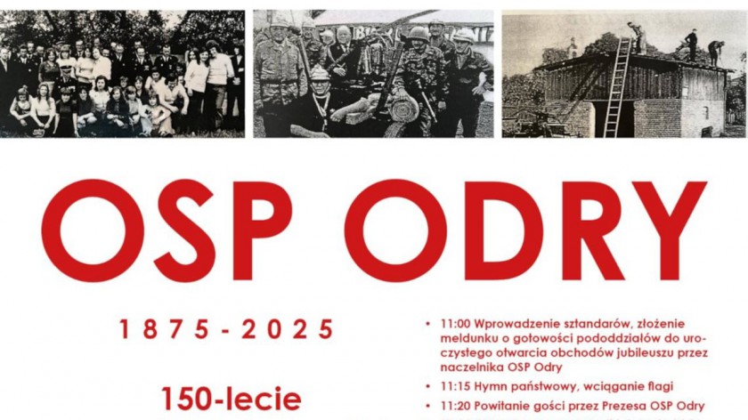 OSP w Odrach świętuje dziś 21.06. 150-lecie istnienia. To najstarsza jednostka w gminie Czersk