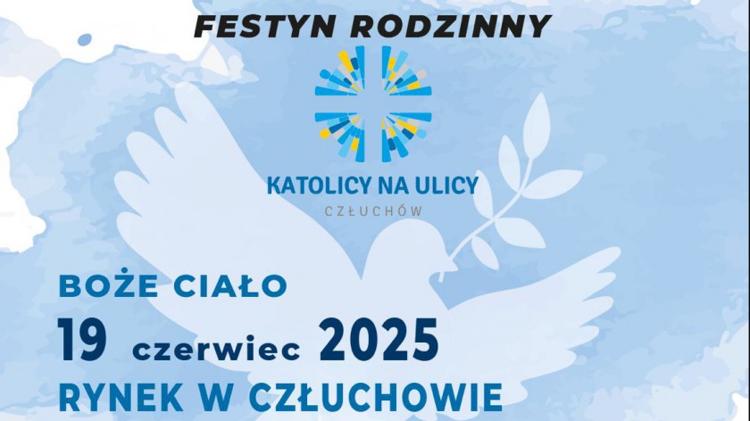 Katolicy na ulicy. Dziś 19.06. kolejna edycja festiwalu radości chrześcijańskiej w Człuchowie