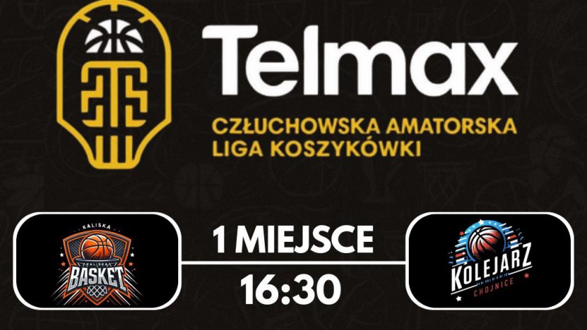 Kaliska Basket czy Kolejarz Chojnice? W sobotę finałowy turniej Telmax Człuchowskiej Amatorskiej Ligi Koszykówki