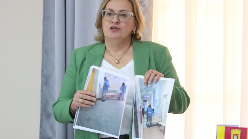 O zwłokach w szpitalnej toalecie na sesji Rady Powiatu Człuchowskiego. Burzę wywołały zdjęcia pokazane przez radną