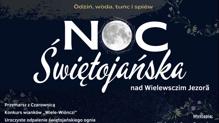 W najbliższą sobotę Noc Świętojańska nad Jeziorem Wielewskim, w gminie Karsin