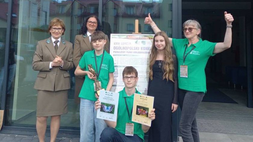 Sukces uczniów z chojnickiej siódemki. Zwyciężyli w ogólnopolskim finale konkursu wiedzy Poznajemy Parki Krajobrazowe Polski