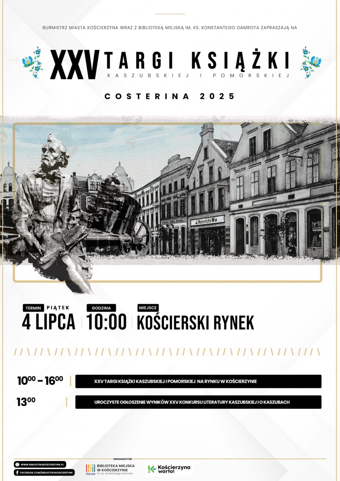 W piątek (4.07.) w Kościerzynie 25. Targi Książki Kaszubskiej i Pomorskiej "Costerina"