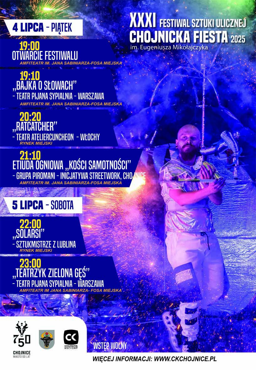 W piątek 4 lipca rusza Festiwal Sztuki Ulicznej "Chojnicka Fiesta". To już 31. edycja tego wydarzenia (ROZMOWA)
