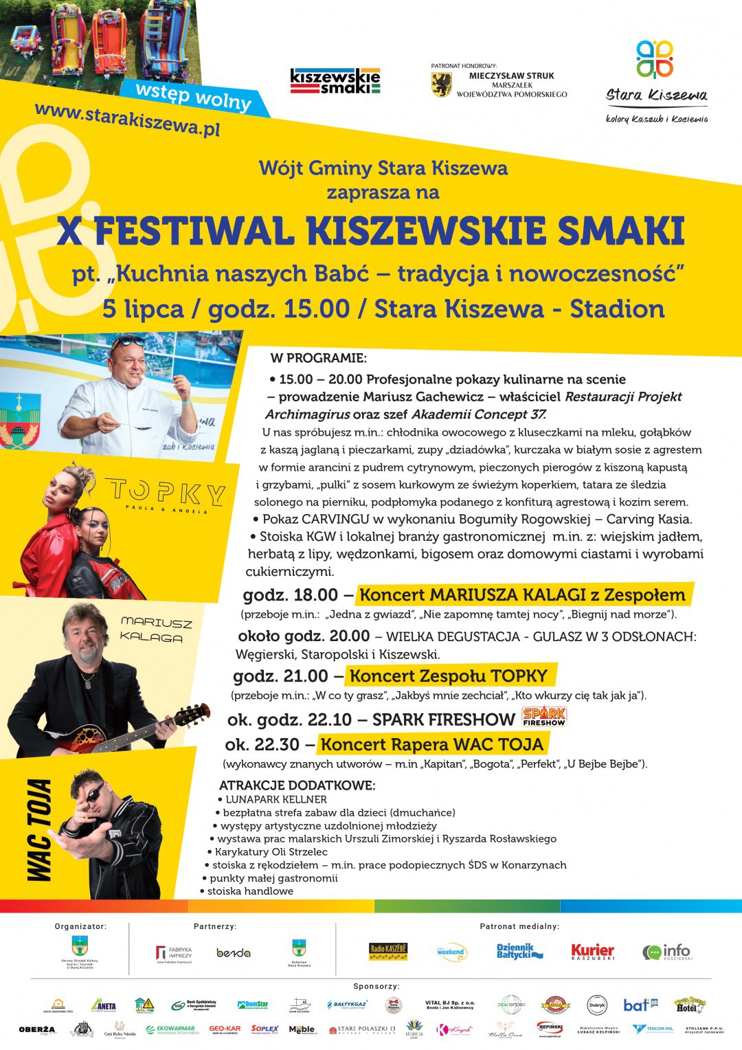 "Cały region na jednej patelni". Wystartował 10. Festiwal Kiszewskie Smaki. Nadajemy ze Starej Kiszewy