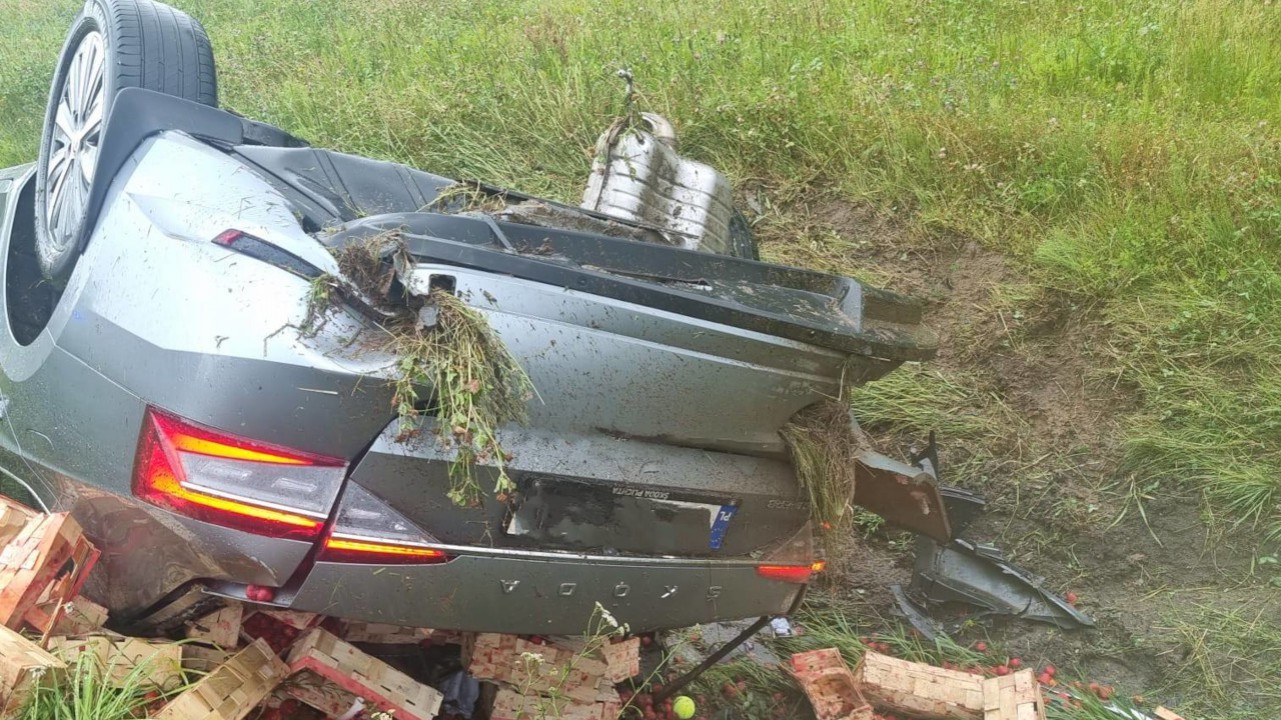 Kolizja trzech aut na obwodnicy Chojnic. Trzy osoby trafiły na badania do szpitala (FOTO)