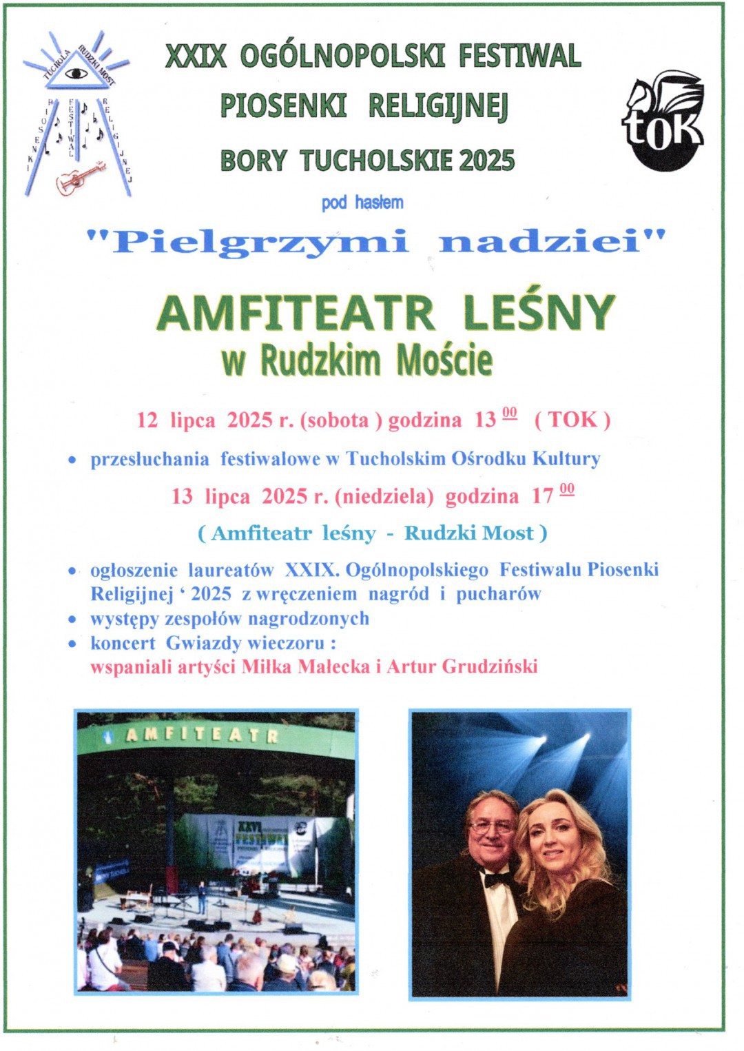 Rusza Og&oacute;lnopolski Festiwal Piosenki Religijnej w Tucholi. W tym roku pod hasłem "Pielgrzymi nadziei"