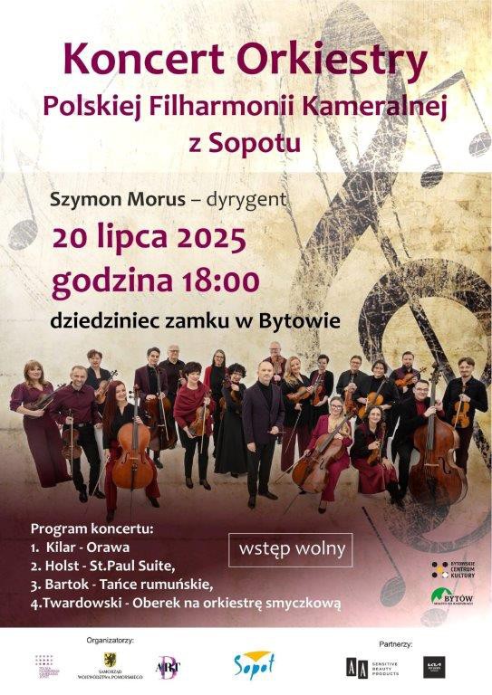 W Bytowie odbędzie się koncert Polskiej Filharmonii Kameralnej Sopot