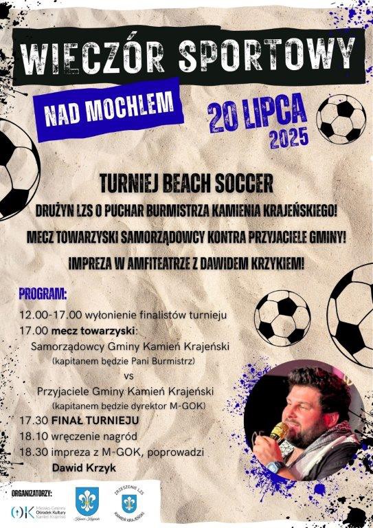 Nad jeziorem Mochel w Kamieniu Krajeńskim w niedzielę (20.07) turniej beach soccera drużyn LZS