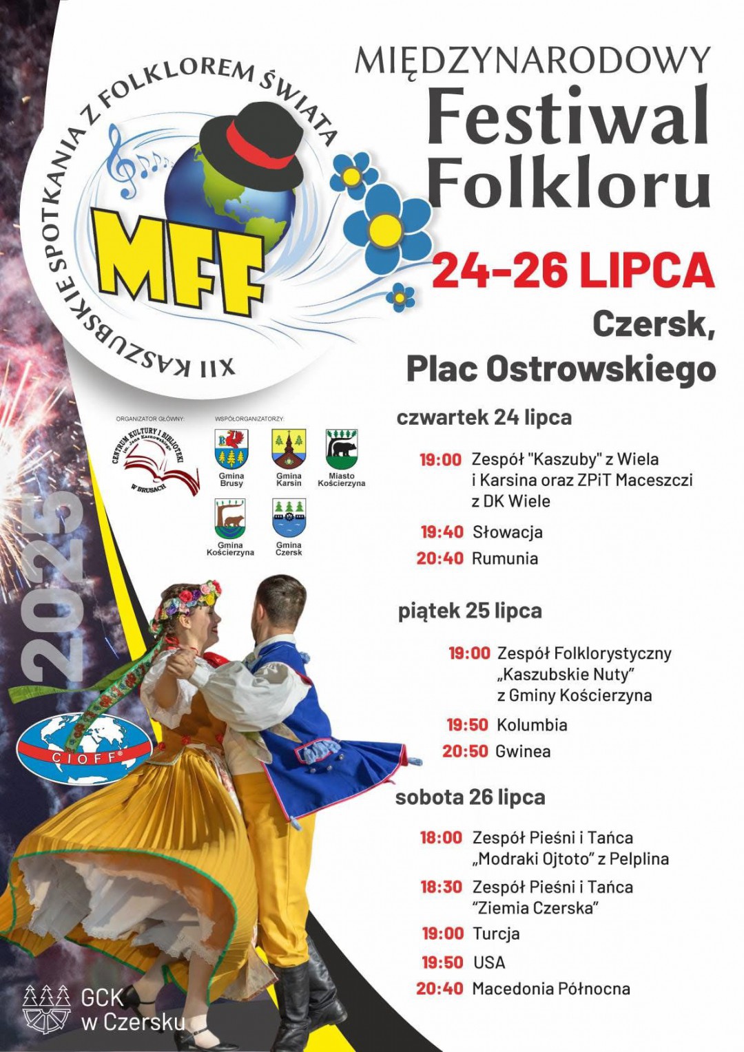 Międzynarodowy Festiwal Folkloru także w Czersku. Przez trzy dni wystąpią zespoły z Polski i zagranicy
