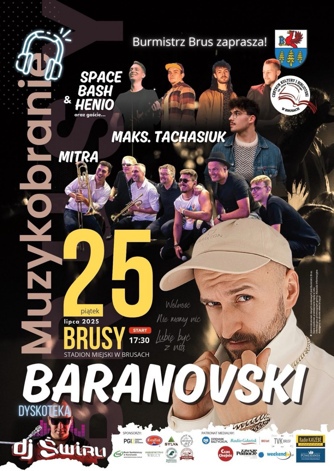 Koncert Baranovskiego w ramach bruskiego Muzykobrania. To wydarzenia już w piątek (25.07.) na miejskim stadionie w Brusach