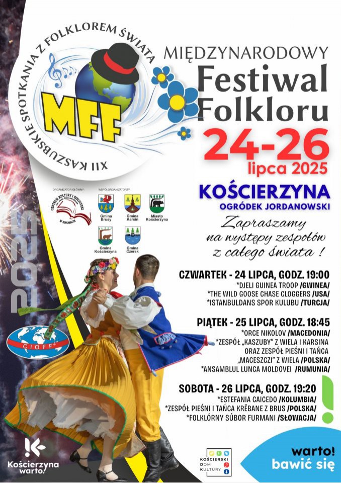 W regionie trwa Międzynarodowy Festiwal Folkloru. Spektakularne koncerty odbywają się m.in. w powiecie kościerskim 