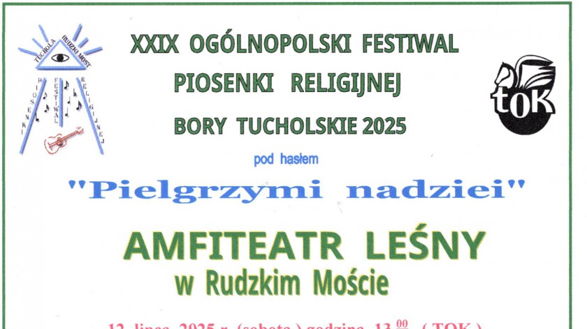 Rusza Ogólnopolski Festiwal Piosenki Religijnej w Tucholi. W tym roku pod hasłem Pielgrzymi nadziei