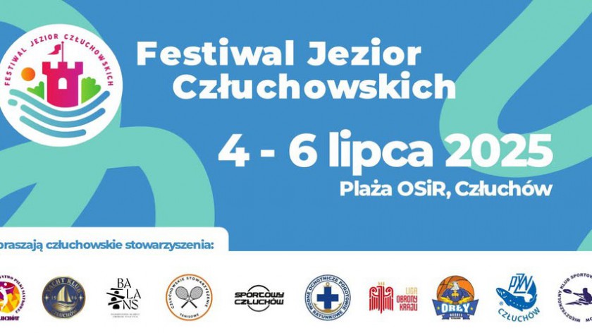 W piątek 4 lipca rusza pełen sportowych atrakcji Festiwal Jezior Człuchowskich