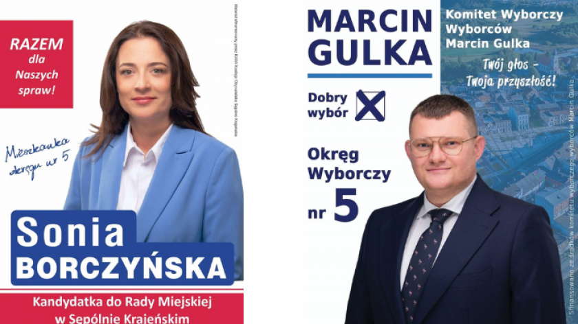 Dwoje kandydatów ubiega się o mandat radnego Rady Miejskiej Sępólna. Wybory uzupełniające w najbliższą niedzielę