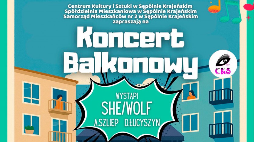 Koncert balkonowy Centrum Kultury i Sztuki w Sępólnie Krajeńskim odwołany AKTUALIZACJA