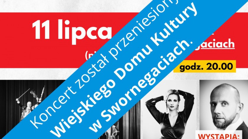 Muzyczna gratka w Swornegaciach i Charzykowach przeniesiona. GOK zaprosił śpiewaków operowych i orkiestrę AKTUALIZACJA