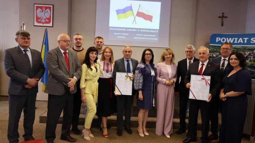 Zarząd Powiatu Sępoleńskiego podpisał partnerską umowę z ukraińskim miastem Samar
