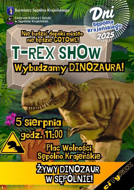 Centrum Kultury i Sztuki w Sępolnie Krajeńskim zaprasza dziś (5.08) dzieci do wybudzania dinozaura