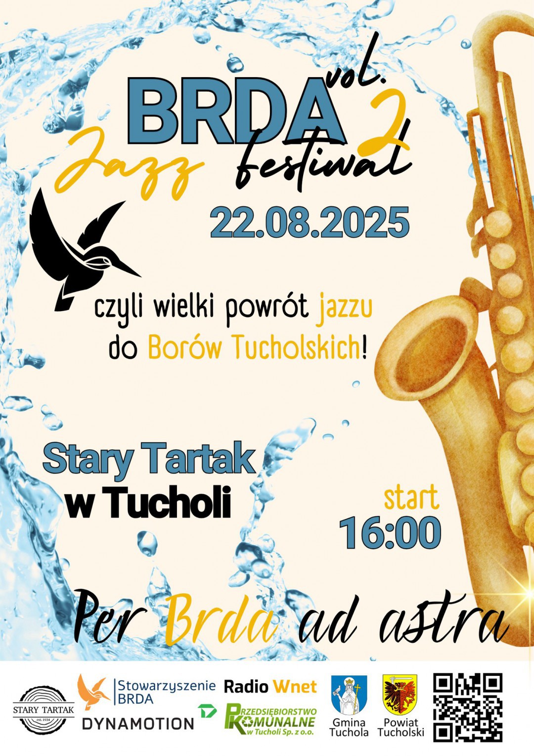Muzyczne wydarzenie w Tucholi - dziś druga edycja BRDA Jazz Festiwal. "Bardzo dobrzy wykonawcy"