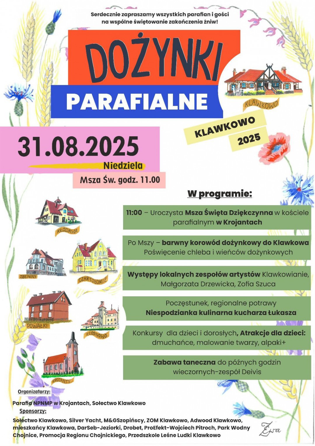 Wsie w gminie Chojnice przygotowują się do dożynek. Krojanty już kończą tradycyjny wieniec (ROZMOWA)